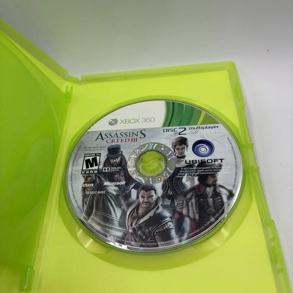 Xbox 360 Assassin's Creed Bundle Lot of 3 Games 1, 2 & 3 Missing Disk 1 #2